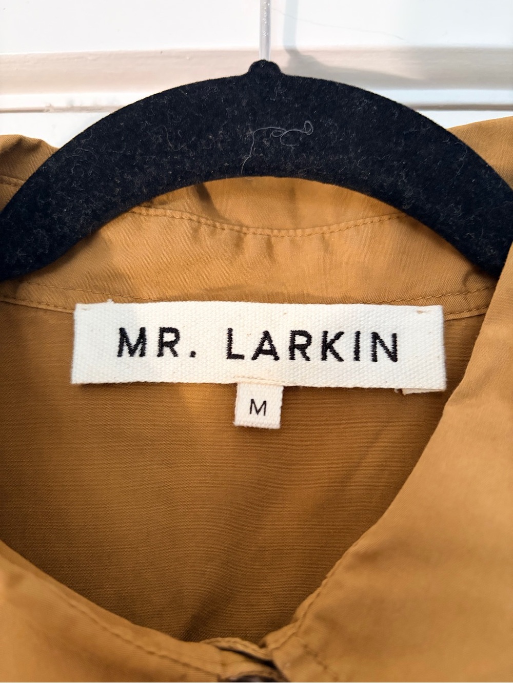 MR. LARKIN Camel Button Down Shirt - Picture 2 of 6